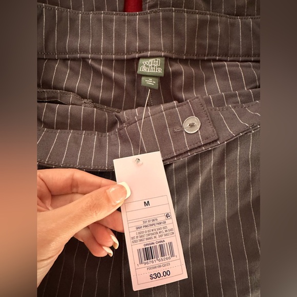 Wild fable gray pinstripe pants - Picture 3 of 3